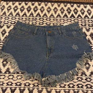 Denim shorts